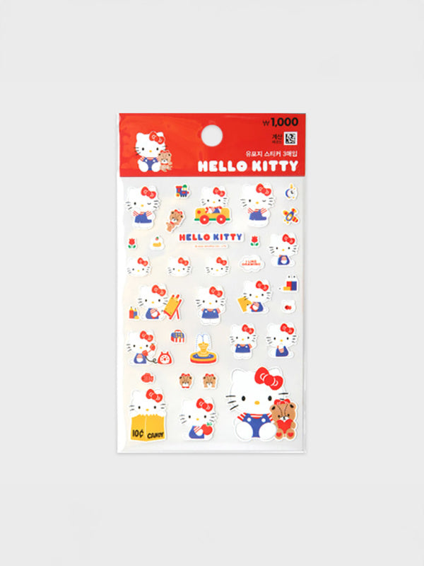 Hello Kitty || Lámina de Stickers (3un.)